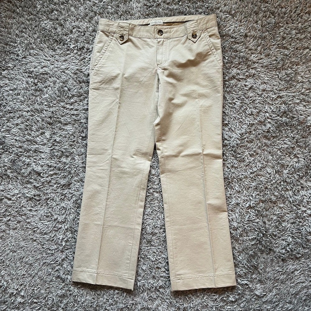 Massimo Dutti Pants Casual Straight Cotton Trousers Size W34 L29 Office Work Y2K